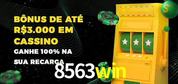 8563win melhor bônus de depósito